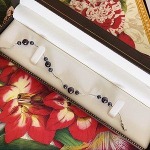 ✨Premium Black Pearls Silver Bracelet